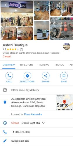 Ashcri Boutique. Ropa para Damas de Republica Dominicana 